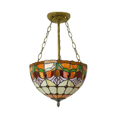 Orange Bowl Pendant Light 12