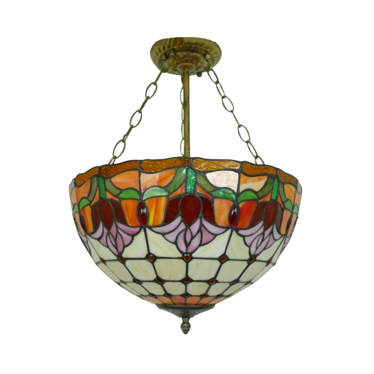 Orange Bowl Pendant Light 12