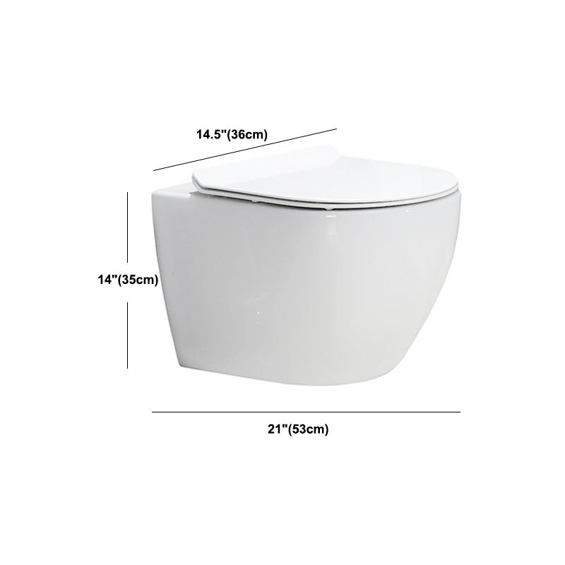 Small Apartment All-mounted Toilet Concealed Tank Toilet with Slow Close Seat Clearhalo 'Bathroom Remodel & Bathroom Fixtures' 'Home Improvement' 'home_improvement' 'home_improvement_toilets' 'Toilets & Bidets' 'Toilets' 6071489