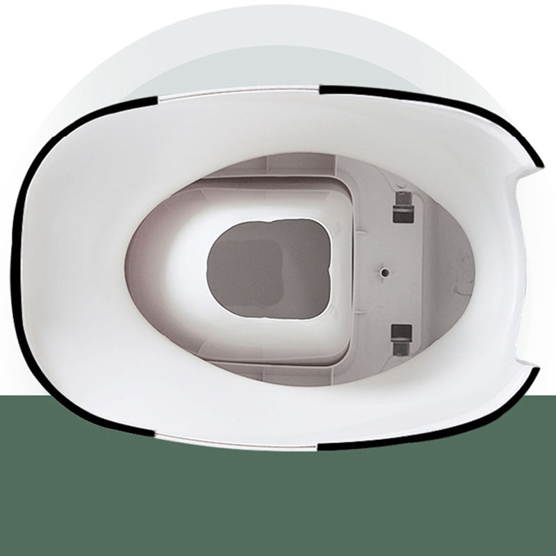 Modern Plastic Toilet Floor Mounted Toilet Bowl with Slow Close Seat for Bathroom Clearhalo 'Bathroom Remodel & Bathroom Fixtures' 'Home Improvement' 'home_improvement' 'home_improvement_toilets' 'Toilets & Bidets' 'Toilets' 6078014