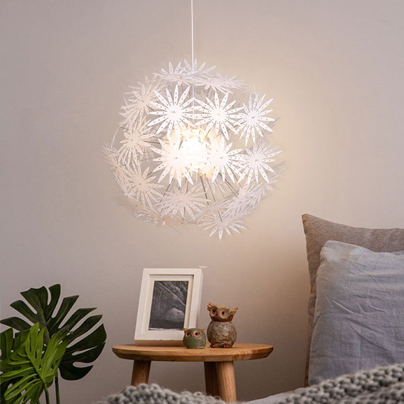 Dandelion Bedroom Ceiling Pendant Acrylic 1-Bulb 19