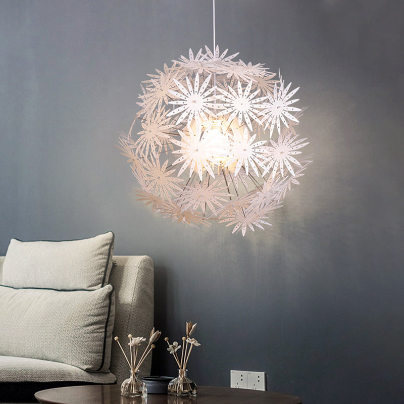 Dandelion Bedroom Ceiling Pendant Acrylic 1-Bulb 19