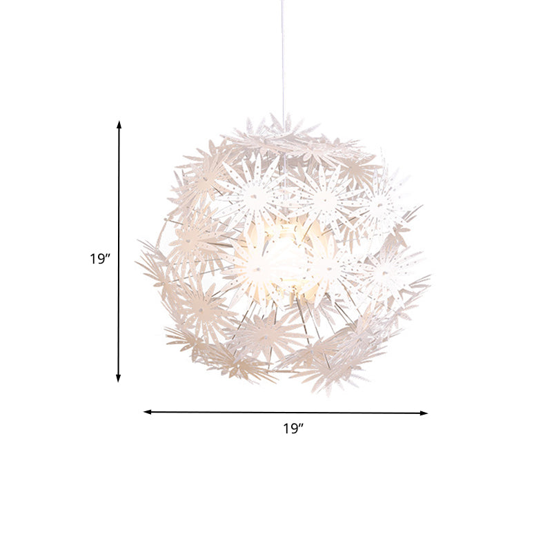 Dandelion Bedroom Ceiling Pendant Acrylic 1-Bulb 19