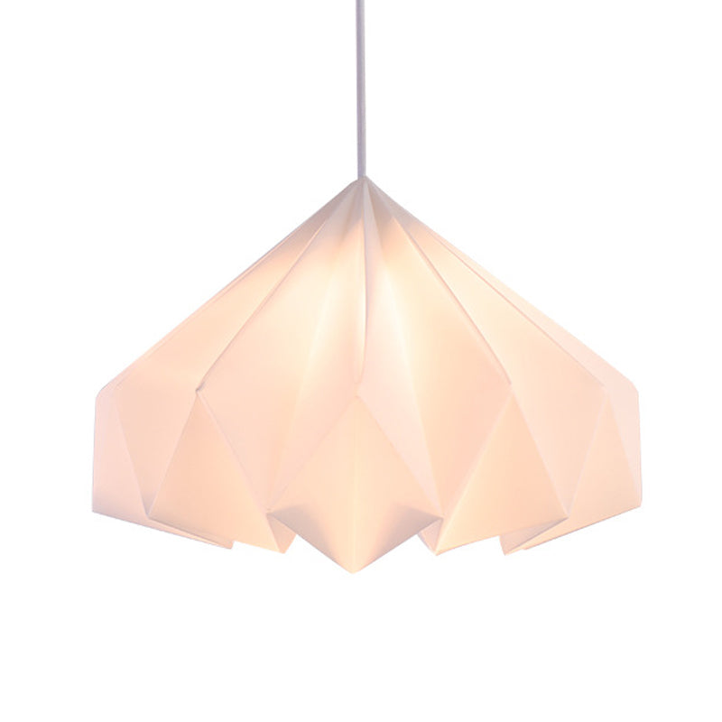 Acrylic Sinuous Cone Hanging Lighting Modernism 1-Head Ceiling Pendant Lamp in White Clearhalo 'Ceiling Lights' 'Modern Pendants' 'Modern' 'Pendant Lights' 'Pendants' Lighting' 612417