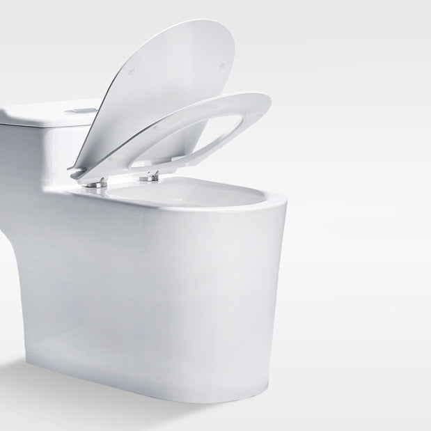 Modern One Piece Toilet Bowl Floor Mount Flush Toilet with Seat Clearhalo 'Bathroom Remodel & Bathroom Fixtures' 'Home Improvement' 'home_improvement' 'home_improvement_toilets' 'Toilets & Bidets' 'Toilets' 6203600