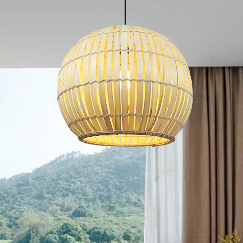 Global Bamboo Shade Pendant Lamp Modern Stylish 12