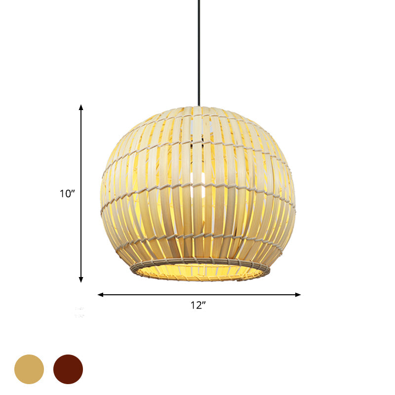 Global Bamboo Shade Pendant Lamp Modern Stylish 12