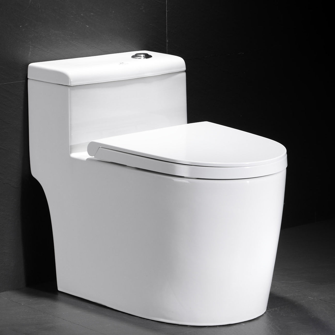 Contemporary One Piece Toilet Floor Mounted Toilet Bowl for Washroom Clearhalo 'Bathroom Remodel & Bathroom Fixtures' 'Home Improvement' 'home_improvement' 'home_improvement_toilets' 'Toilets & Bidets' 'Toilets' 6262272