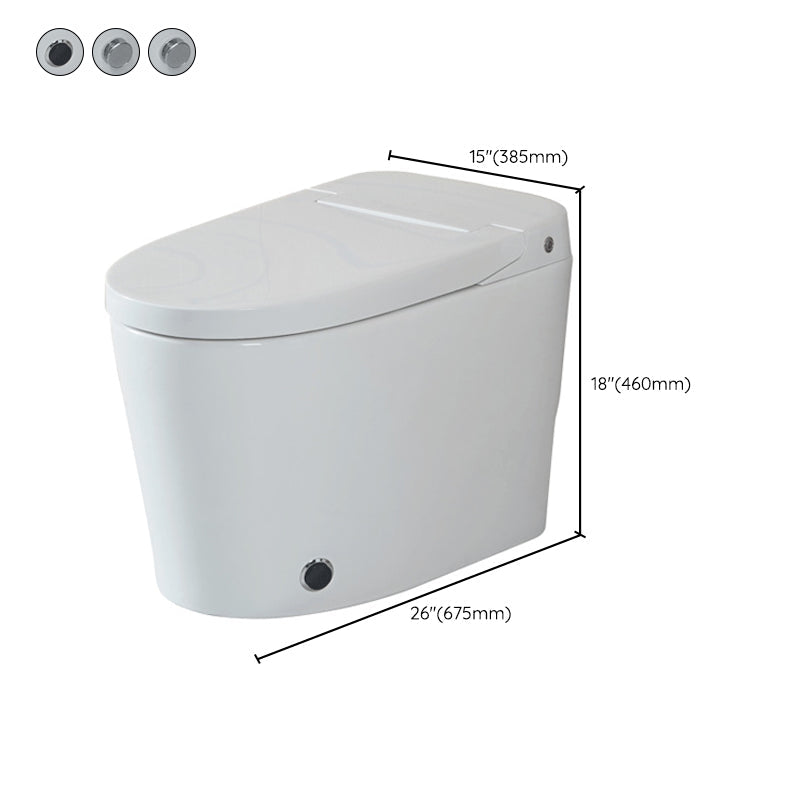 Siphon Jet Elongated Toilet Bowl Modern Flush Toilet With Seat for Bathroom Clearhalo 'Bathroom Remodel & Bathroom Fixtures' 'Home Improvement' 'home_improvement' 'home_improvement_toilets' 'Toilets & Bidets' 'Toilets' 6356040
