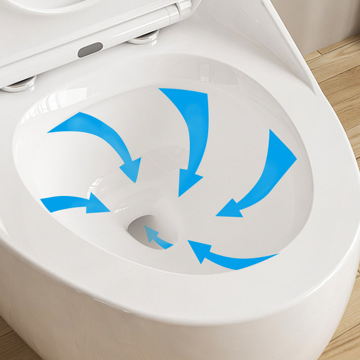 Modern Floor Mount Toilet Bowl One Piece Toilet with Seat for Bathroom Clearhalo 'Bathroom Remodel & Bathroom Fixtures' 'Home Improvement' 'home_improvement' 'home_improvement_toilets' 'Toilets & Bidets' 'Toilets' 6402223
