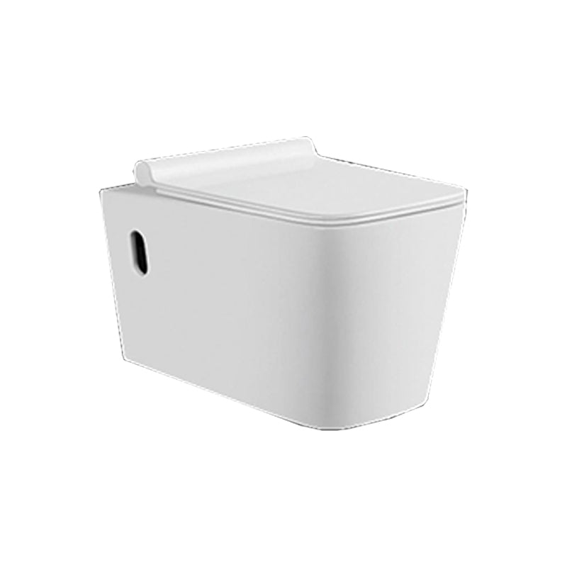 Wall Mount Porcelain Flush Toilet One-Piece Toilet Modern Toilet Bowl Clearhalo 'Bathroom Remodel & Bathroom Fixtures' 'Home Improvement' 'home_improvement' 'home_improvement_toilets' 'Toilets & Bidets' 'Toilets' 6549362
