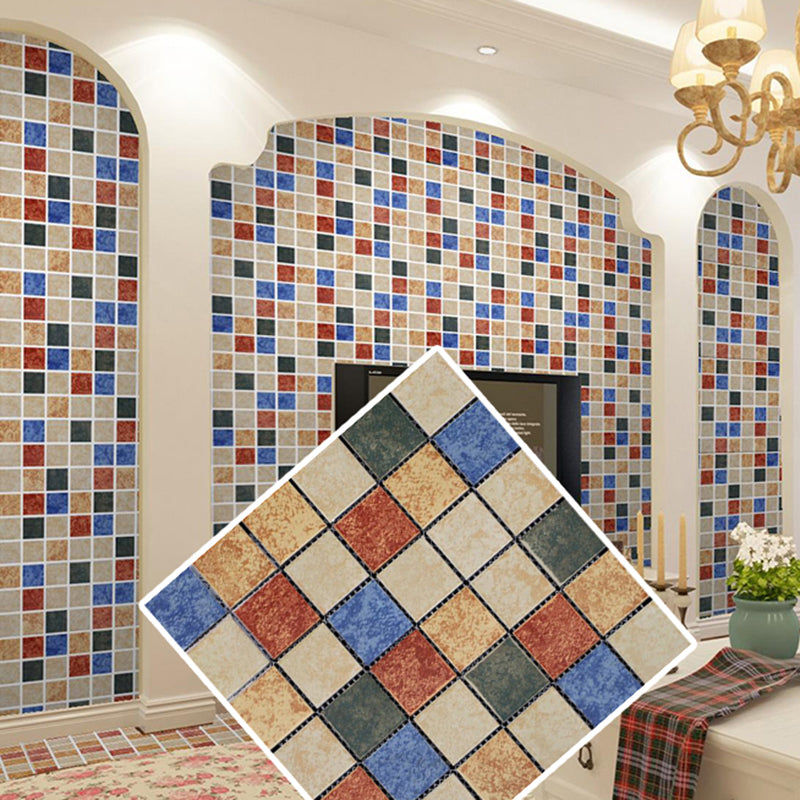 Grid Mosaic Sheet Wall & Floor Tile Mixed Material Outdoor Wall Tile Clearhalo 'Floor Tiles & Wall Tiles' 'floor_tiles_wall_tiles' 'Flooring 'Home Improvement' 'home_improvement' 'home_improvement_floor_tiles_wall_tiles' Walls and Ceiling' 6595392