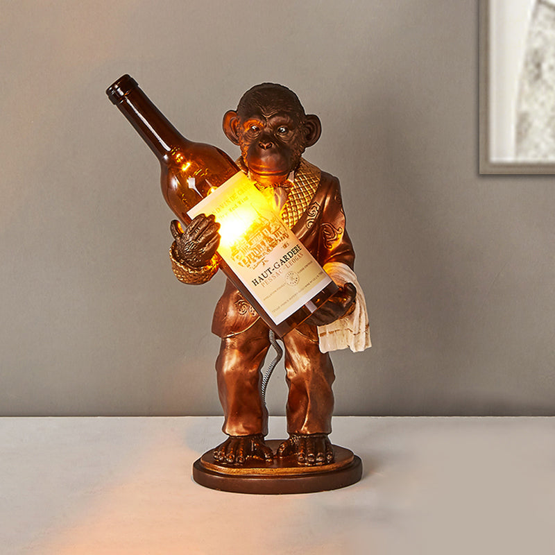 One-light Industrial Desk light Monkey Shape Table Lamp for Restaurant Cafe Children Bedroom Clearhalo 'Lamps' 'Table Lamps' Lighting' 679241