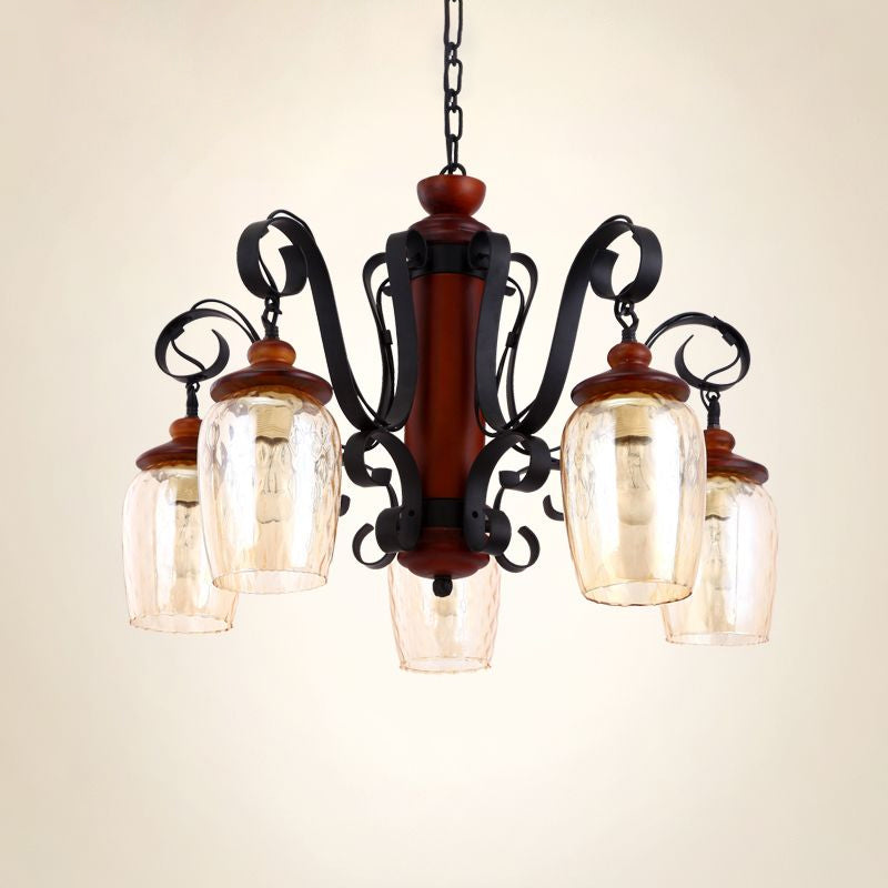 5 Lights Cylinder Ceiling Pendant Light with 27.5