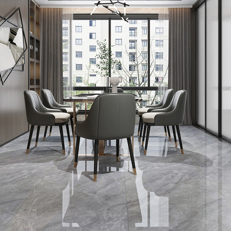 Rectangle Matte Tile Gray Marble Floor and Wall for Drawing Room Clearhalo 'Floor Tiles & Wall Tiles' 'floor_tiles_wall_tiles' 'Flooring 'Home Improvement' 'home_improvement' 'home_improvement_floor_tiles_wall_tiles' Walls and Ceiling' 7099775