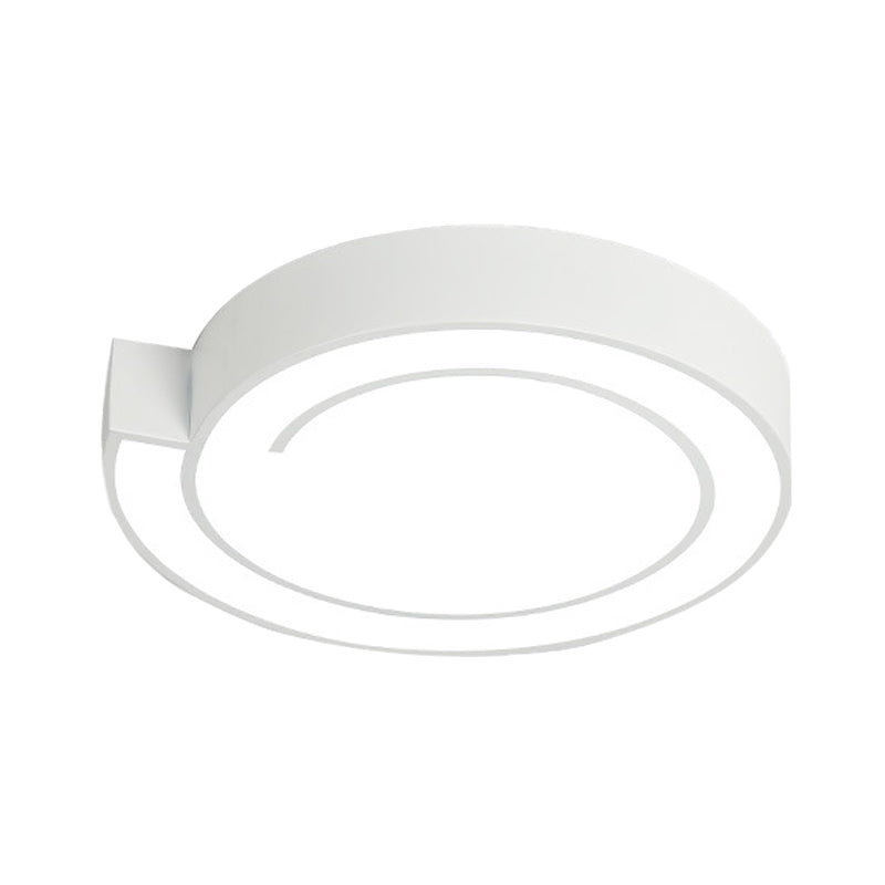 White/Black Round Ceiling Flush Minimalist 18