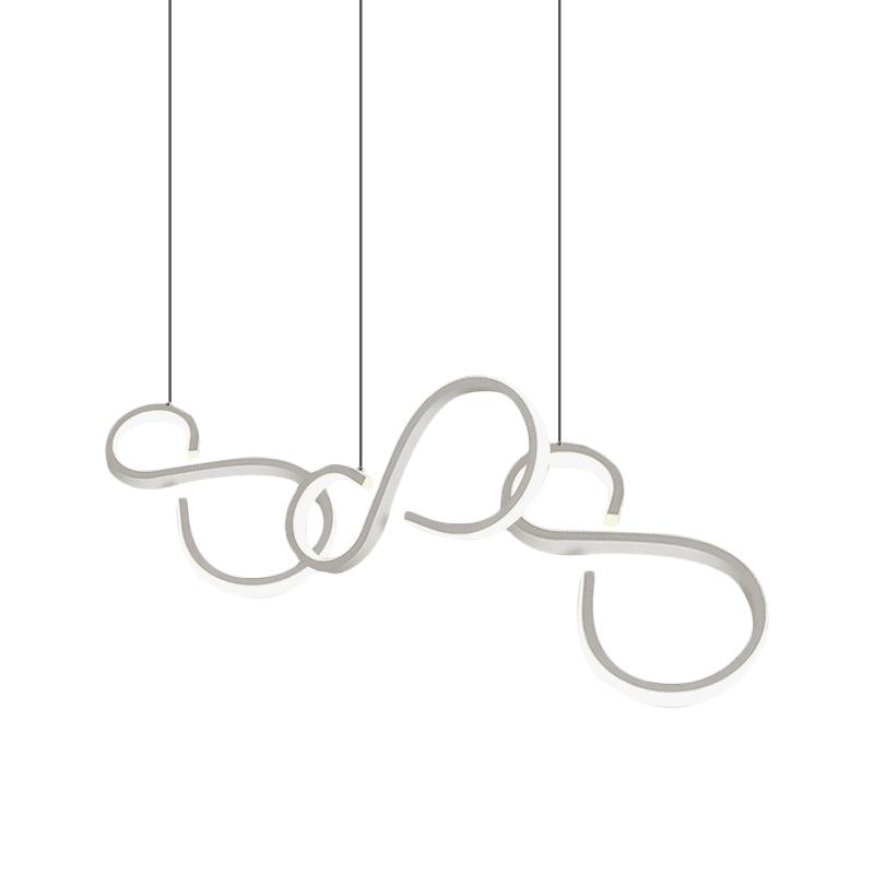 Twisted Acrylic Pendant Lighting Simplicity 31.5