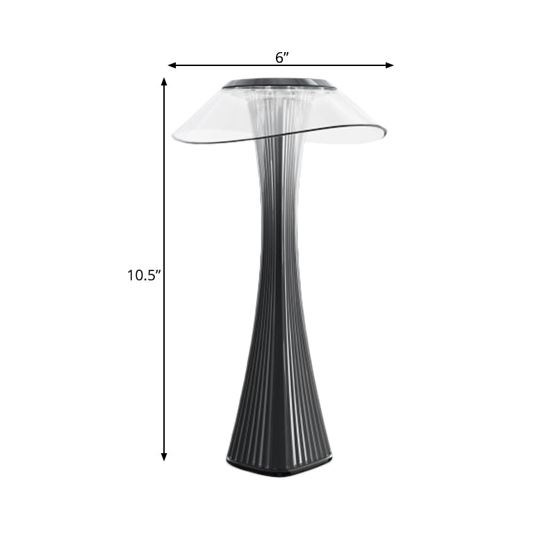 Small Pretty Waist Desk Lighting Contemporary Acrylic LED Grey Table Lamp for Bedside Clearhalo 'Lamps' 'Table Lamps' Lighting' 734668