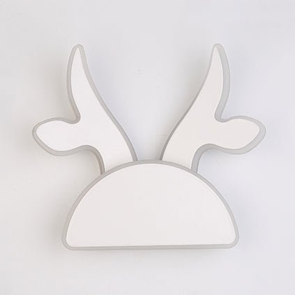 White Finish Rabbit Wall Light Animal Cute Acrylic LED Wall Sconce for Corridor Kid Bedroom Clearhalo 'Wall Lamps & Sconces' 'Wall Lights' Lighting' 73538