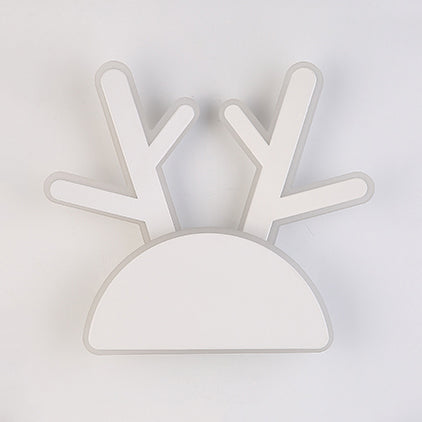 White Finish Rabbit Wall Light Animal Cute Acrylic LED Wall Sconce for Corridor Kid Bedroom Clearhalo 'Wall Lamps & Sconces' 'Wall Lights' Lighting' 73540