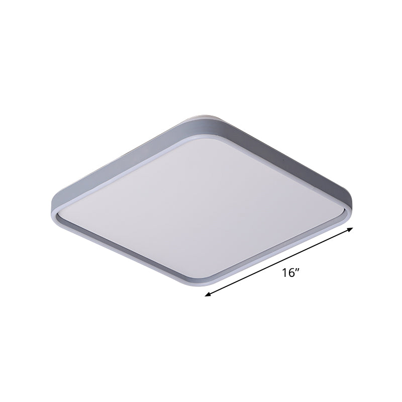 Acrylic Squared Ceiling Mounted Light Simple 16