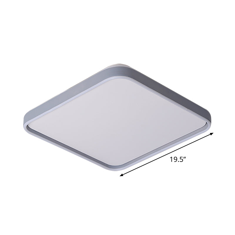 Acrylic Squared Ceiling Mounted Light Simple 16