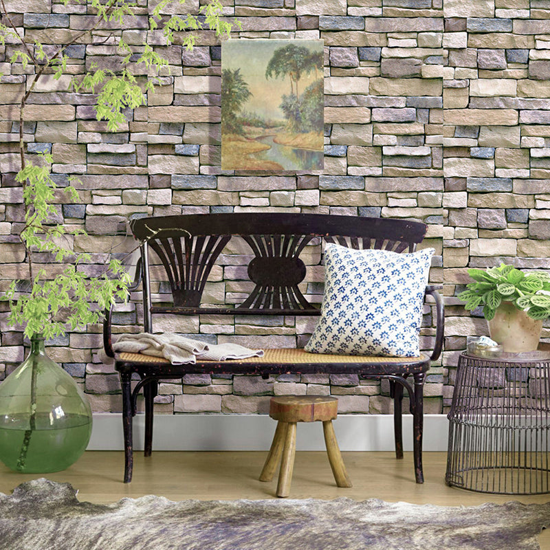 Industrial Style PVC Wall Panel Living Room Peel and Stick 3D Wall Paneling Clearhalo 'Flooring 'Home Improvement' 'home_improvement' 'home_improvement_wall_paneling' 'Wall Paneling' 'wall_paneling' 'Walls & Ceilings' Walls and Ceiling' 7409150