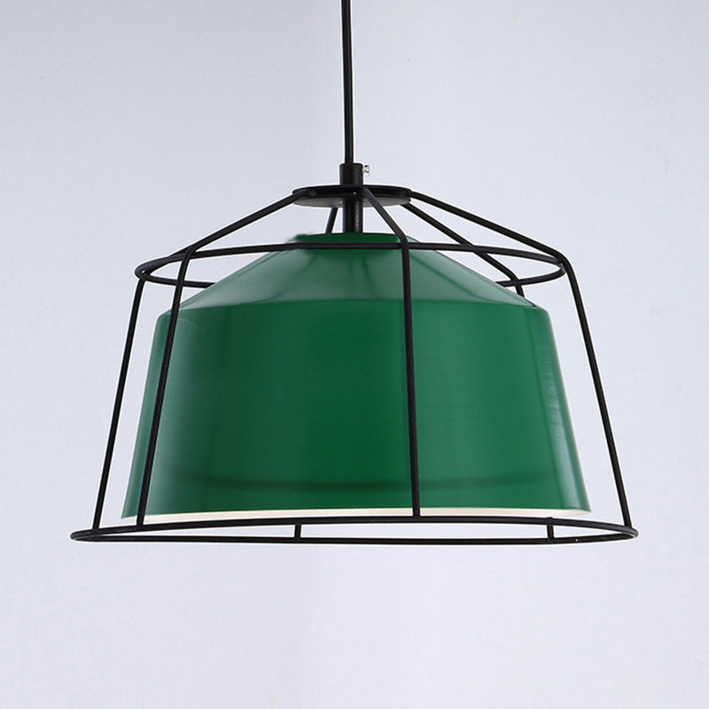 Metal Drum Ceiling Pendant Light 1 Light Modern Indoor Hanging Light for Living Room Clearhalo 'Art Deco Pendants' 'Cast Iron' 'Ceiling Lights' 'Ceramic' 'Crystal' 'Industrial Pendants' 'Industrial' 'Metal' 'Middle Century Pendants' 'Pendant Lights' 'Pendants' 'Tiffany' Lighting' 769692