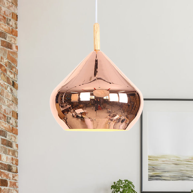 Mirror Ball Ceiling Pendant Light 1 Light Metallic Vintage Hanging Light in Wood Rose Gold Clearhalo 'Art Deco Pendants' 'Cast Iron' 'Ceiling Lights' 'Ceramic' 'Crystal' 'Industrial Pendants' 'Industrial' 'Metal' 'Middle Century Pendants' 'Pendant Lights' 'Pendants' 'Tiffany' Lighting' 769730