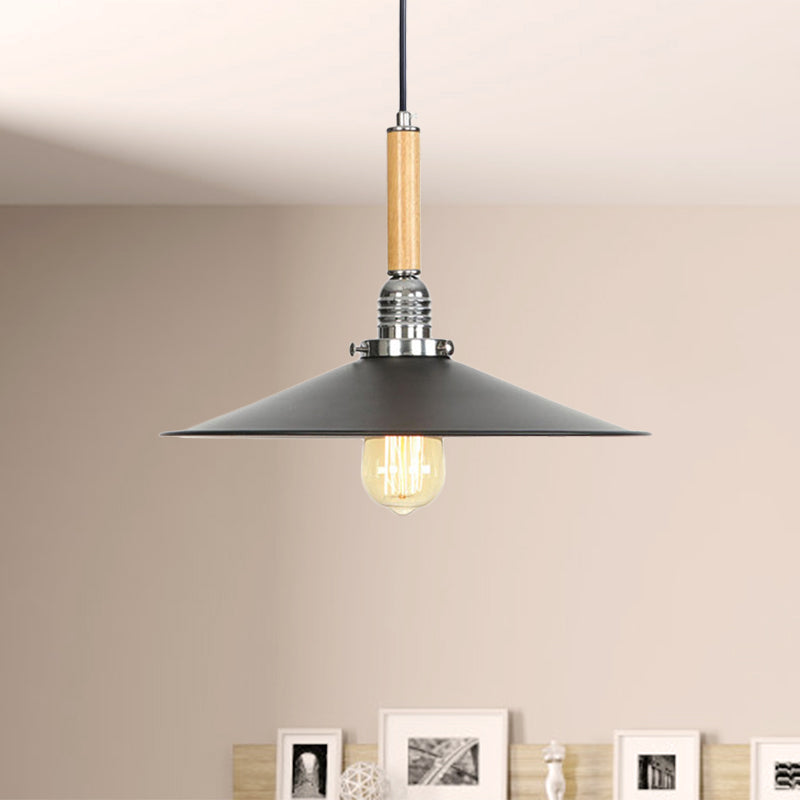 Adjustable 1 Light Saucer Pendant Light Metallic Industrial Ceiling Hanging Light for Kitchen Clearhalo 'Art Deco Pendants' 'Black' 'Cast Iron' 'Ceiling Lights' 'Ceramic' 'Crystal' 'Industrial Pendants' 'Industrial' 'Metal' 'Middle Century Pendants' 'Pendant Lights' 'Pendants' 'Rustic Pendants' 'Tiffany' Lighting' 770746