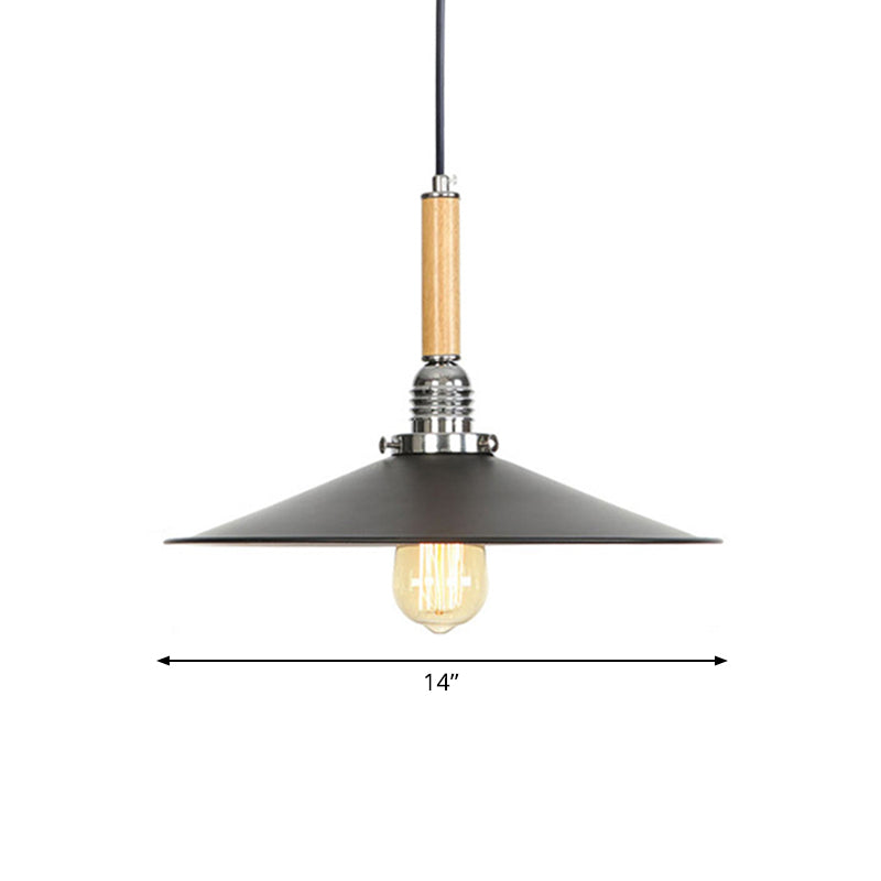 Adjustable 1 Light Saucer Pendant Light Metallic Industrial Ceiling Hanging Light for Kitchen Clearhalo 'Art Deco Pendants' 'Black' 'Cast Iron' 'Ceiling Lights' 'Ceramic' 'Crystal' 'Industrial Pendants' 'Industrial' 'Metal' 'Middle Century Pendants' 'Pendant Lights' 'Pendants' 'Rustic Pendants' 'Tiffany' Lighting' 770748