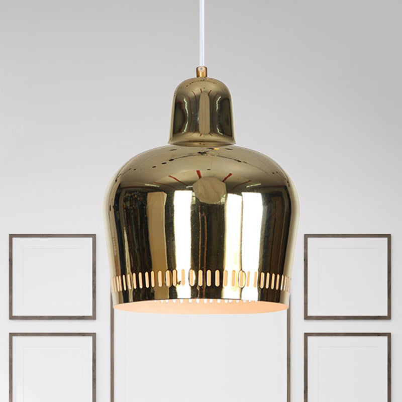 Mirror Bell Pendant Lamp Height Adjustable Modern Single Hanging Light for Living Room Gold Clearhalo 'Art Deco Pendants' 'Cast Iron' 'Ceiling Lights' 'Ceramic' 'Crystal' 'Industrial Pendants' 'Industrial' 'Metal' 'Middle Century Pendants' 'Pendant Lights' 'Pendants' 'Tiffany' Lighting' 772245