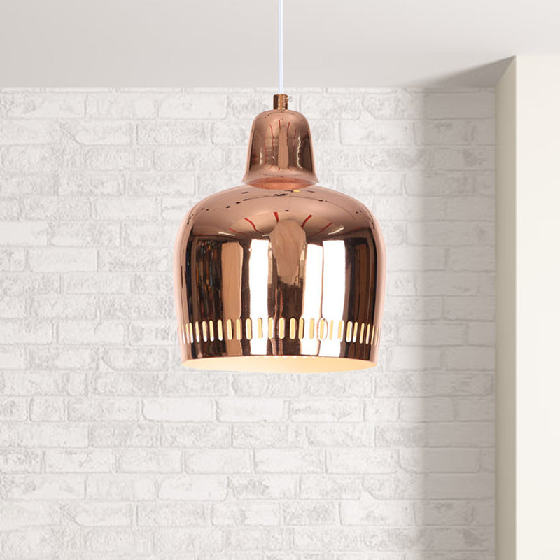 Mirror Bell Pendant Lamp Height Adjustable Modern Single Hanging Light for Living Room Rose Gold Clearhalo 'Art Deco Pendants' 'Cast Iron' 'Ceiling Lights' 'Ceramic' 'Crystal' 'Industrial Pendants' 'Industrial' 'Metal' 'Middle Century Pendants' 'Pendant Lights' 'Pendants' 'Tiffany' Lighting' 772250