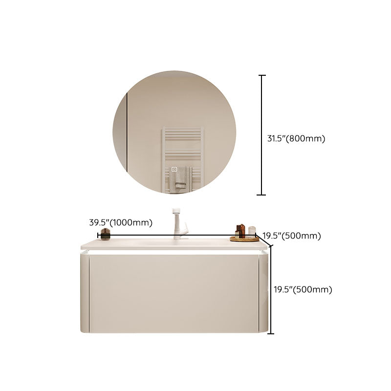Wall Mount Faucet Included Bathroom Sink Vanity with Mirror Sink Clearhalo 'Bathroom Remodel & Bathroom Fixtures' 'Bathroom Vanities' 'bathroom_vanities' 'Home Improvement' 'home_improvement' 'home_improvement_bathroom_vanities' 7725026