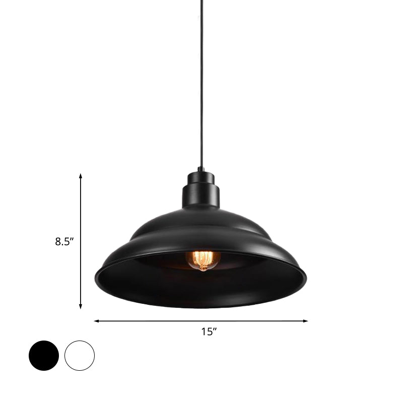 Retro Style Double Bubble Pendant Lamp 1 Light Metallic Hanging Ceiling Light in Black/White for Coffee Shop Clearhalo 'Art Deco Pendants' 'Black' 'Cast Iron' 'Ceiling Lights' 'Ceramic' 'Crystal' 'Industrial Pendants' 'Industrial' 'Metal' 'Middle Century Pendants' 'Modern Pendants' 'Modern' 'Pendant Lights' 'Pendants' 'Rustic Pendants' 'Tiffany' Lighting' 773616