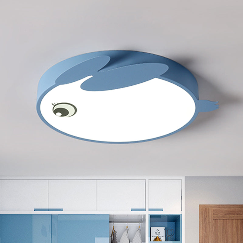 Cartoon Rabbit Acrylic Flush Light LED Close to Ceiling Lighting Fixture in Blue/Pink for Child Room Blue Clearhalo 'Ceiling Lights' 'Close To Ceiling Lights' 'Close to ceiling' 'Flush mount' Lighting' 787117