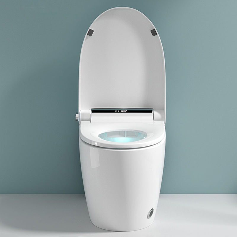 White Floor Standing Bidet with Wireless Remote Control Elongated Clearhalo 'Bathroom Remodel & Bathroom Fixtures' 'Bidets' 'Home Improvement' 'home_improvement' 'home_improvement_bidets' 'Toilets & Bidets' 7878115