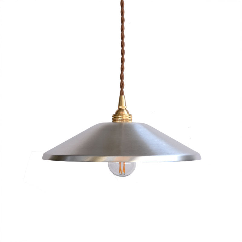 Silver Saucer Pendant Lighting Warehouse Metal 1-Light Garage Ceiling Suspension Lamp Clearhalo 'Art Deco Pendants' 'Cast Iron' 'Ceiling Lights' 'Ceramic' 'Crystal' 'Industrial Pendants' 'Industrial' 'Metal' 'Middle Century Pendants' 'Pendant Lights' 'Pendants' 'Tiffany' Lighting' 791416