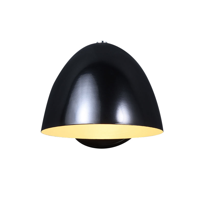 Black Angled Bell Mini Wall Lamp Minimalistic Metal 1 Bulb Bedroom Sconce Light Fixture Clearhalo 'Art deco wall lights' 'Cast Iron' 'Glass' 'Industrial wall lights' 'Industrial' 'Middle century wall lights' 'Modern' 'Rustic wall lights' 'Tiffany' 'Traditional wall lights' 'Wall Lamps & Sconces' 'Wall Lights' Lighting' 791526