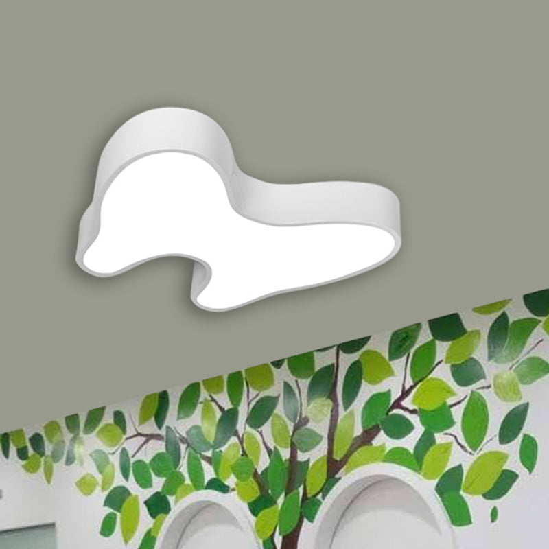 Tooth Shape Flush Mount Light Modern Acrylic Led White Ceiling Fixture for Kindergarten White Clearhalo 'Ceiling Lights' 'Close To Ceiling Lights' 'Close to ceiling' 'Flush mount' Lighting' 809996