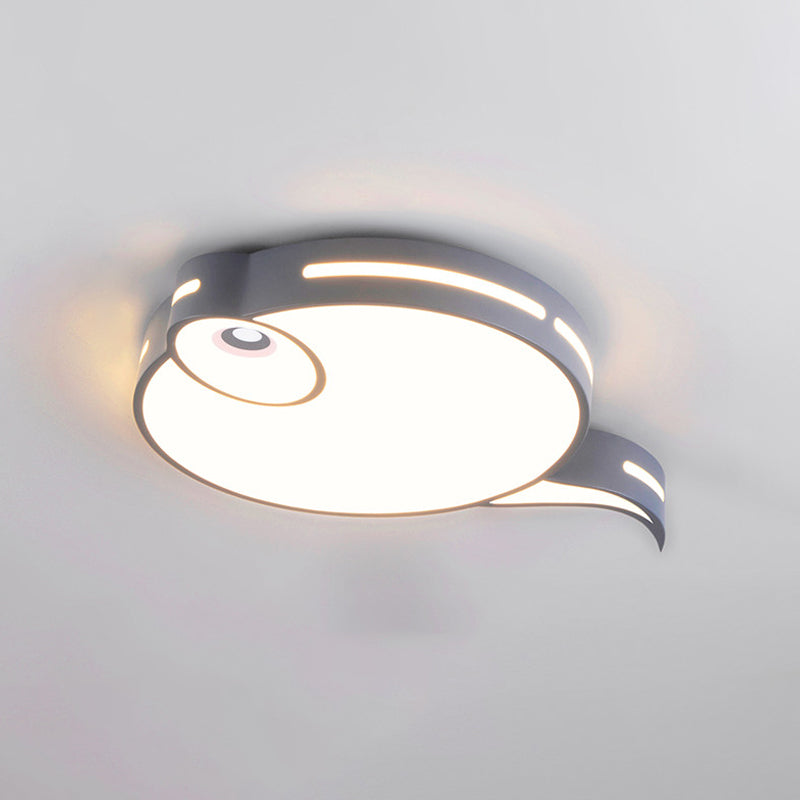 Tadpole Bedroom Ceiling Fixture Acrylic Led Contemporary Flush Mount Light in Gray/Blue/Pink Clearhalo 'Ceiling Lights' 'Close To Ceiling Lights' 'Close to ceiling' 'Flush mount' Lighting' 812582