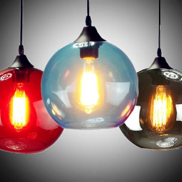 Globe Pendant Light Industrial 1 Light 8