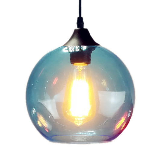 Globe Pendant Light Industrial 1 Light 8