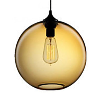 Globe Pendant Light Industrial 1 Light 8