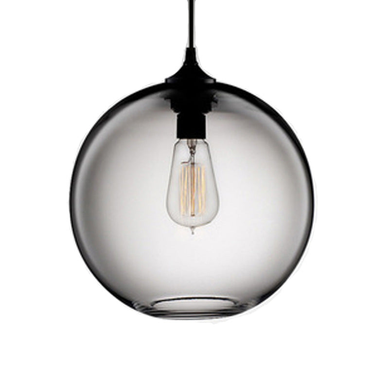 Globe Pendant Light Industrial 1 Light 8