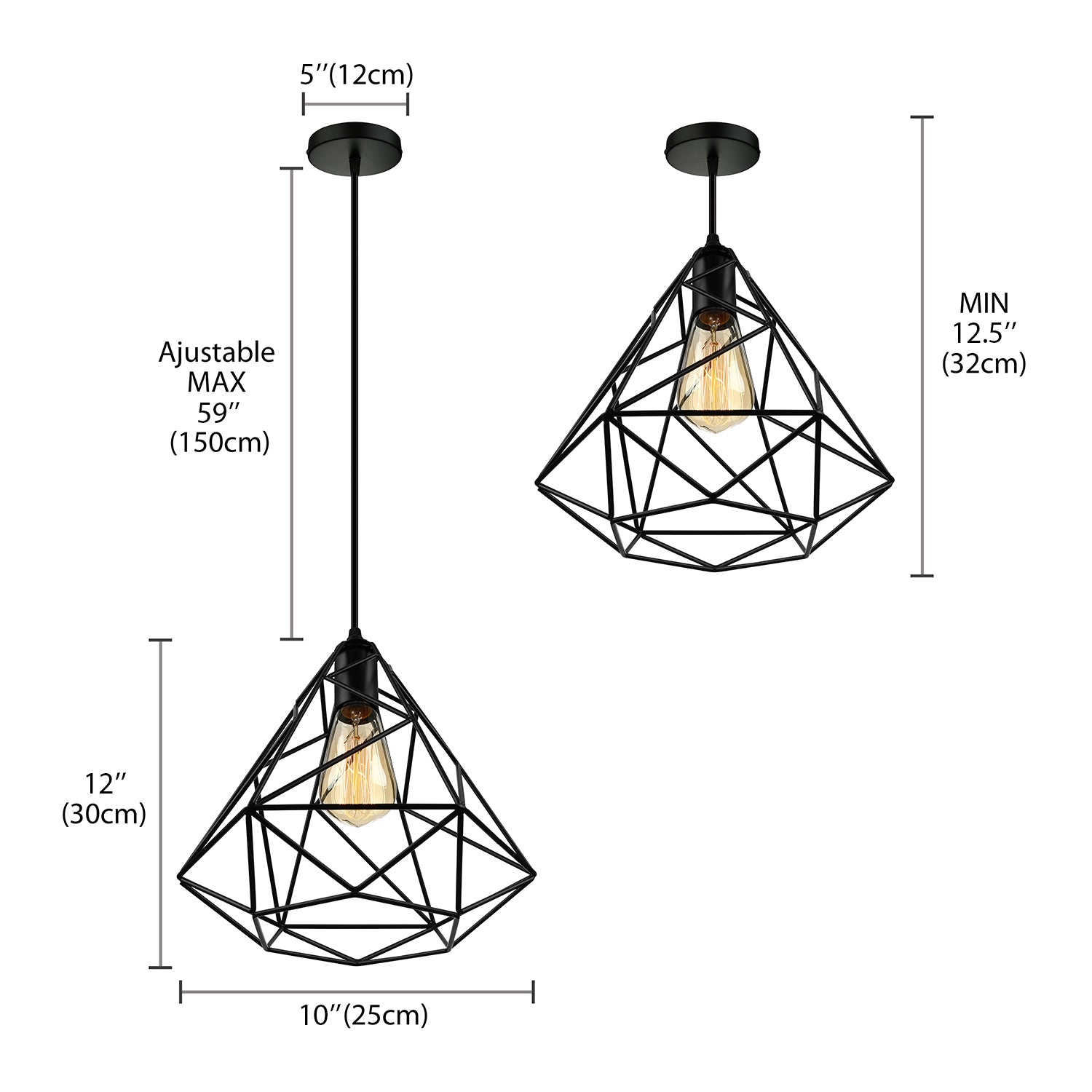 Open Cage Metallic Hanging Ceiling Light Retro Loft 1 Head Dining Room Ceiling Pendant Light in Black Clearhalo 'Art Deco Pendants' 'Black' 'Cast Iron' 'Ceiling Lights' 'Ceramic' 'Crystal' 'Industrial Pendants' 'Industrial' 'Metal' 'Middle Century Pendants' 'Pendant Lights' 'Pendants' 'Rustic Pendants' 'Tiffany' Lighting' 85852