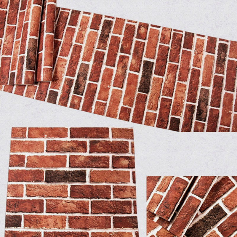 Retro Brick Non-Pasted Wallpaper, 33' x 20.5