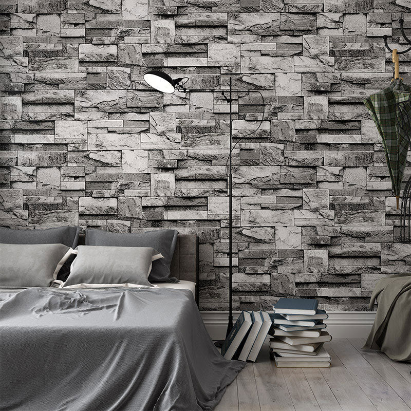 3D Print Stone Wallpaper Dark Color Brick 20.5