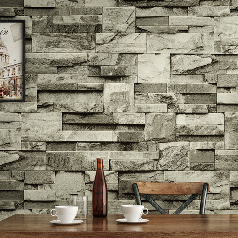 3D Print Stone Wallpaper Dark Color Brick 20.5