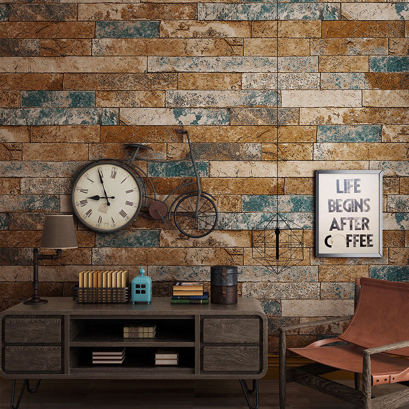 Industrial Brown Plaster Wallpaper 33' x 20.5